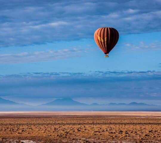 Hot air ballooning over the Atacama