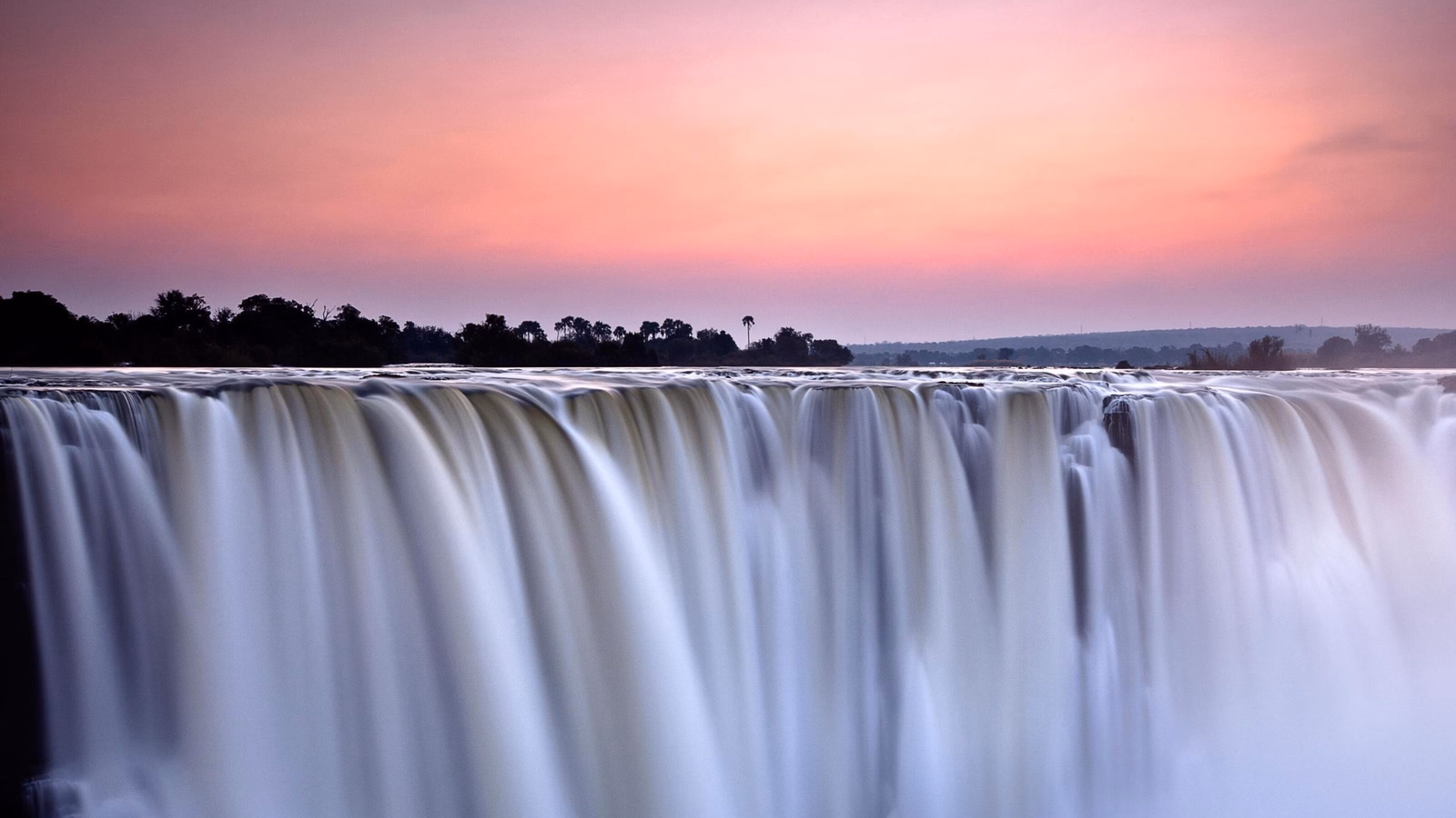 Victoria Falls at sunrise, Zimbabwe