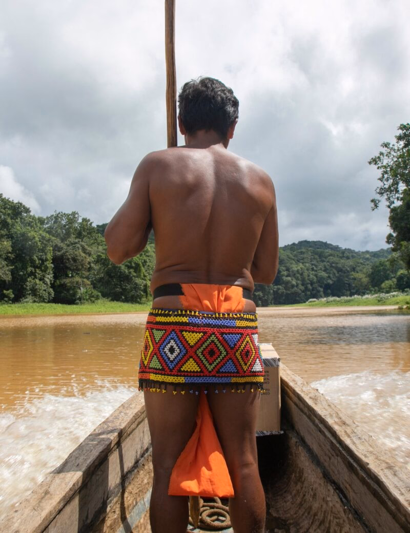 A view while transiting the Panama Canal.