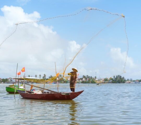 Fishing near Hoi An, Vietnam