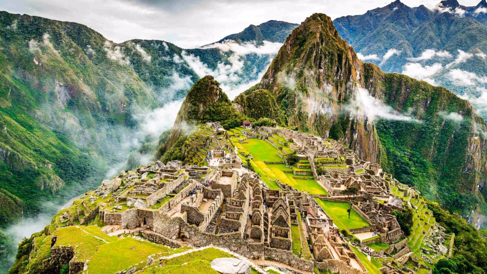 Machu Picchu in Peru landscape image in south america