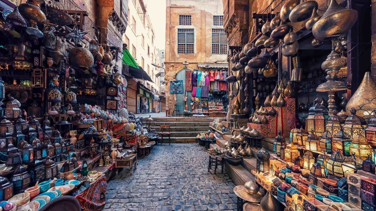 Khan Al Khalili Market in Old Cairo, Egypt