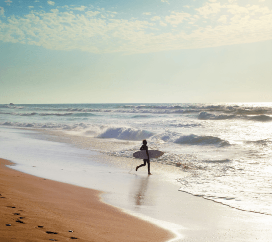 The Algarve's gentle surf