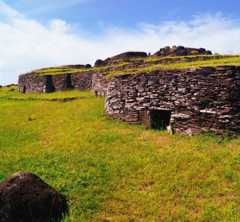 Orongo Ceremonial Village on Rapa Nui
