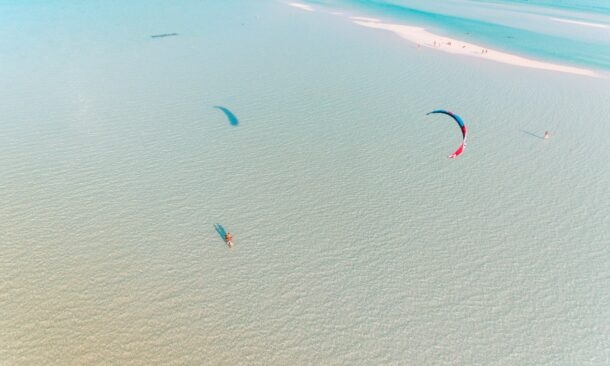 kite surfing at jambiani, Zanzibar