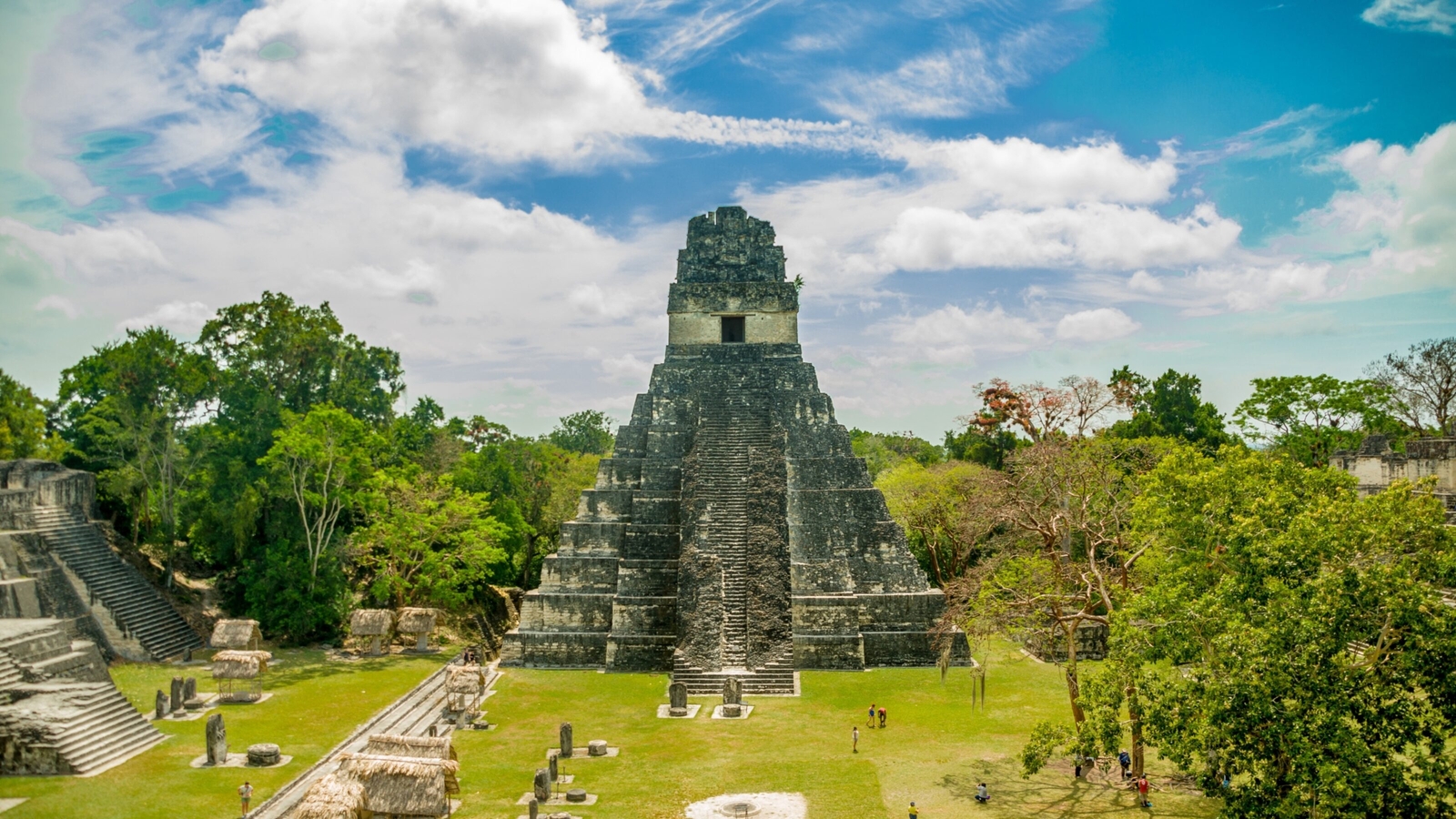 tikal mayan ruins of ancient city in guatemala rainforest