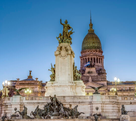 Congress Square in Buenos Aires, Argentina