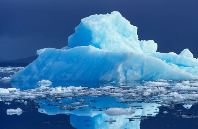 South America, Chile, San Rafael Lagoon NP. Enormous icebergs beautifully litter the San Rafael Lagoon NP, Chile.