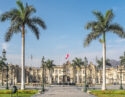 The Government Palace of Peru at Plaza Mayor in Lima city.