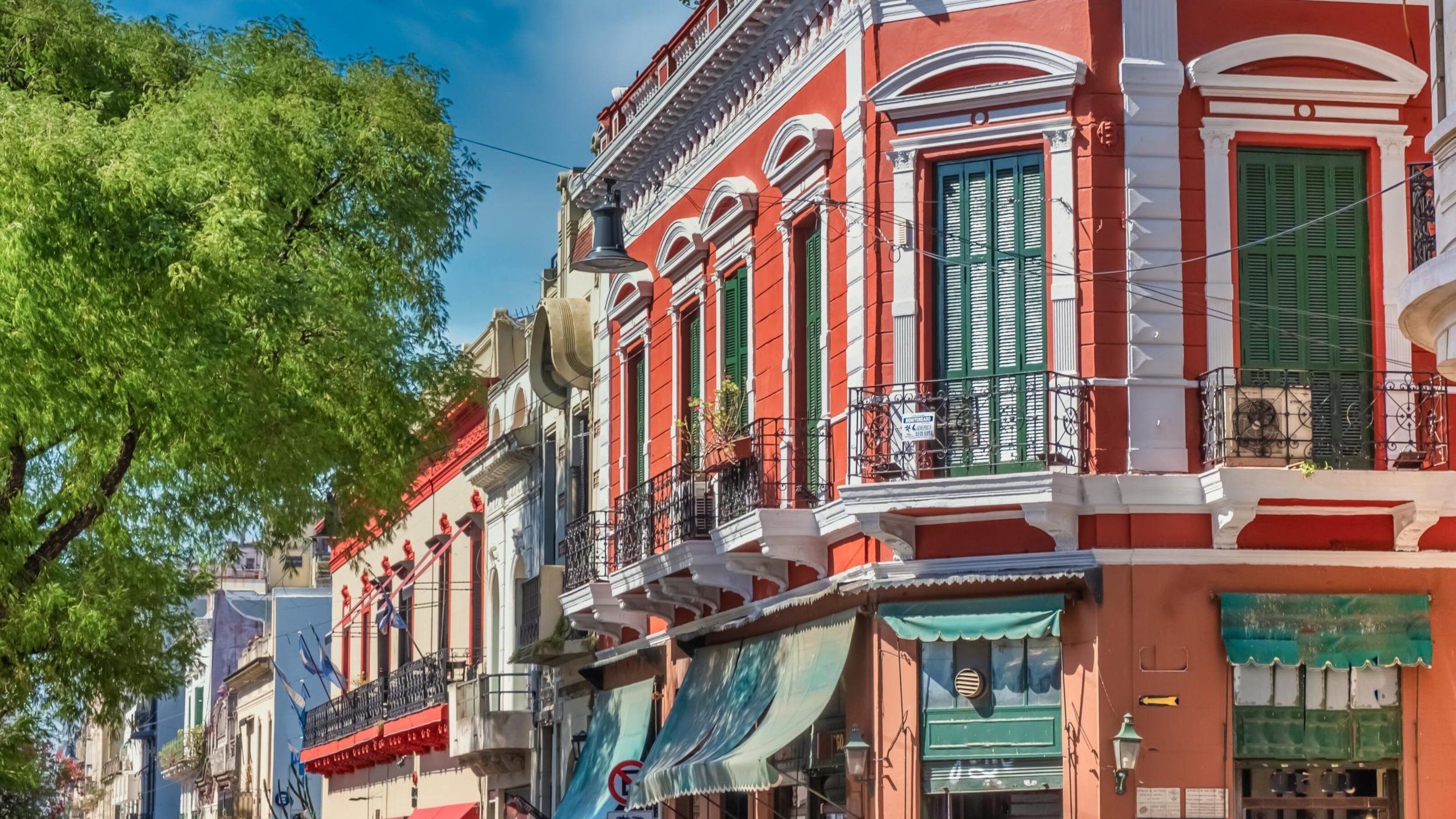 The San Telmo neighbourhood, the oldest neighbourhood in Buenos Aires, Argentina