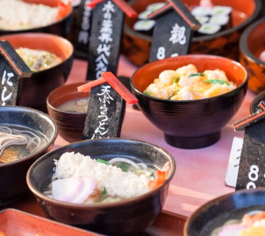 Traditional market in Japan.