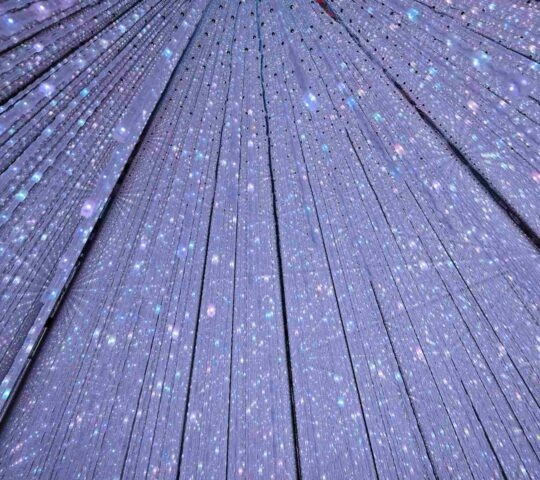 Exhibition room at teamLab Planets by art collective teamLab in Tokyo, Japan