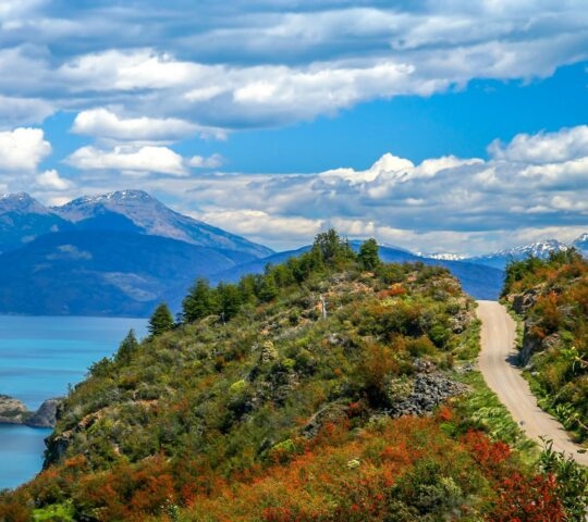 Road along Lake General Carrera