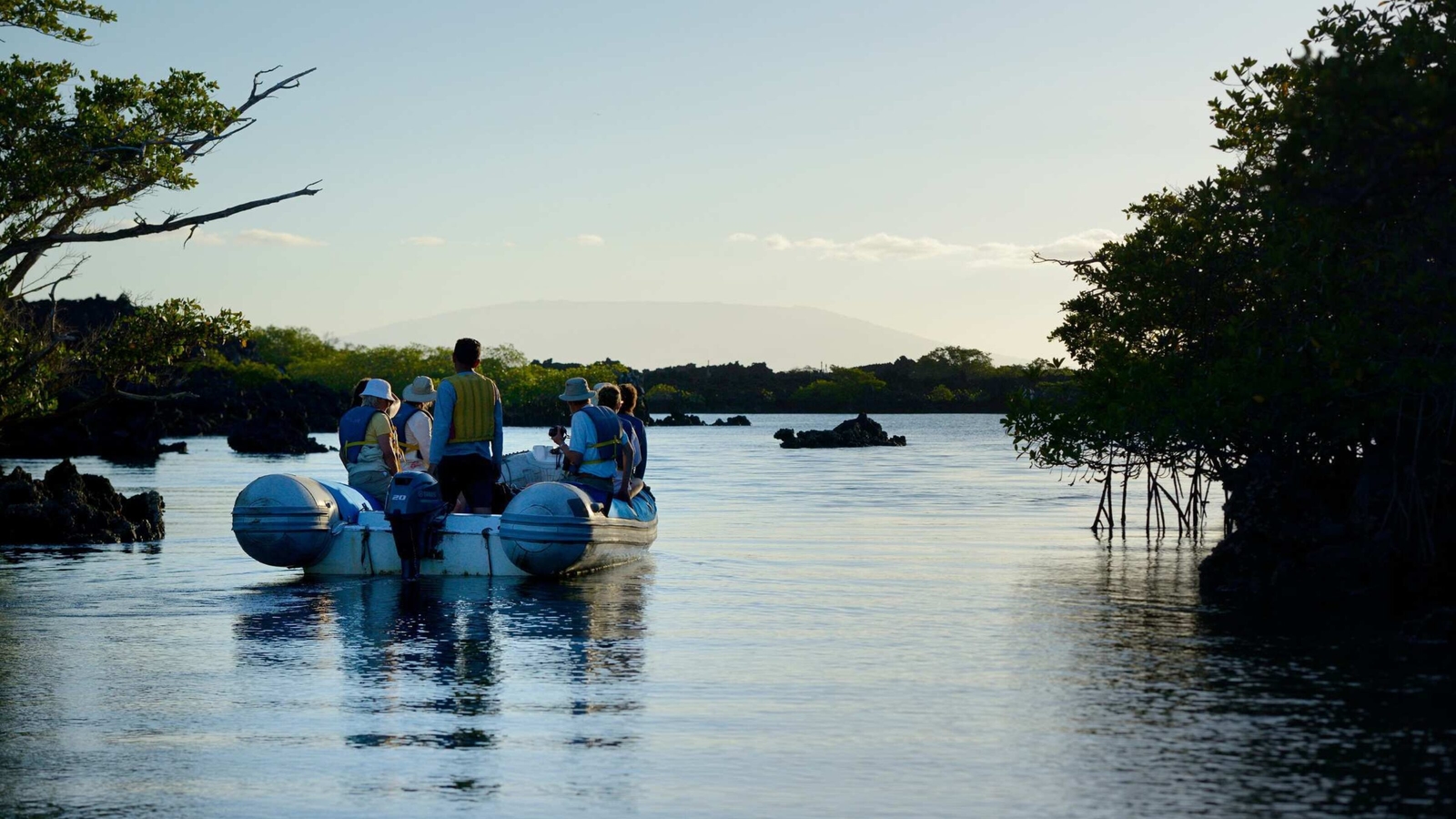 A panga ride to explore Elizabeth Bay in the Galapagos Islands