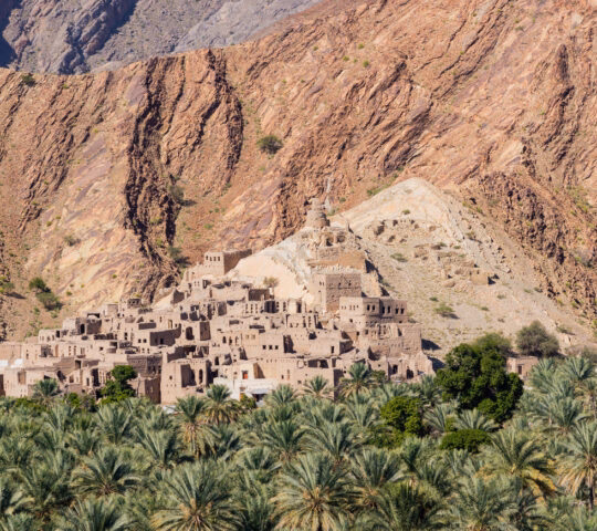The abandoned village of Birkat Al Mauz in Oman