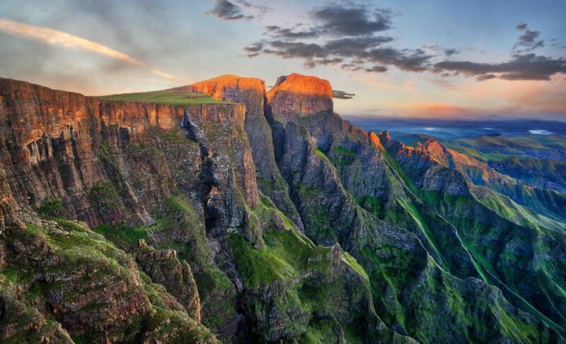 Drakensberg Amphitheatre in South Africa taken in 2015