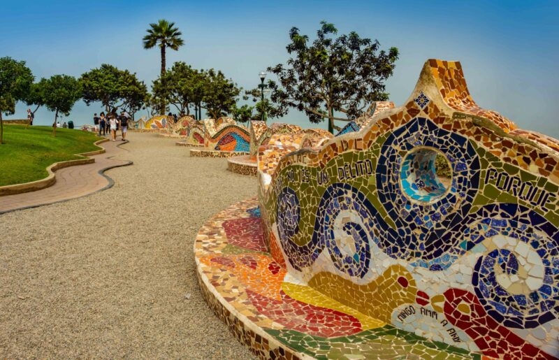Love park, Lima, District of Miraflores, Peru