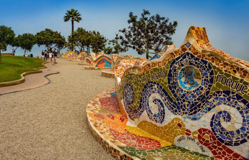 Love park, Lima, District of Miraflores, Peru