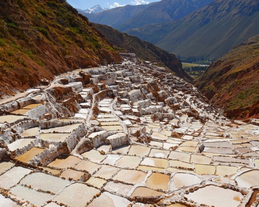 Salt terraces around the Sacred Valley in Peru