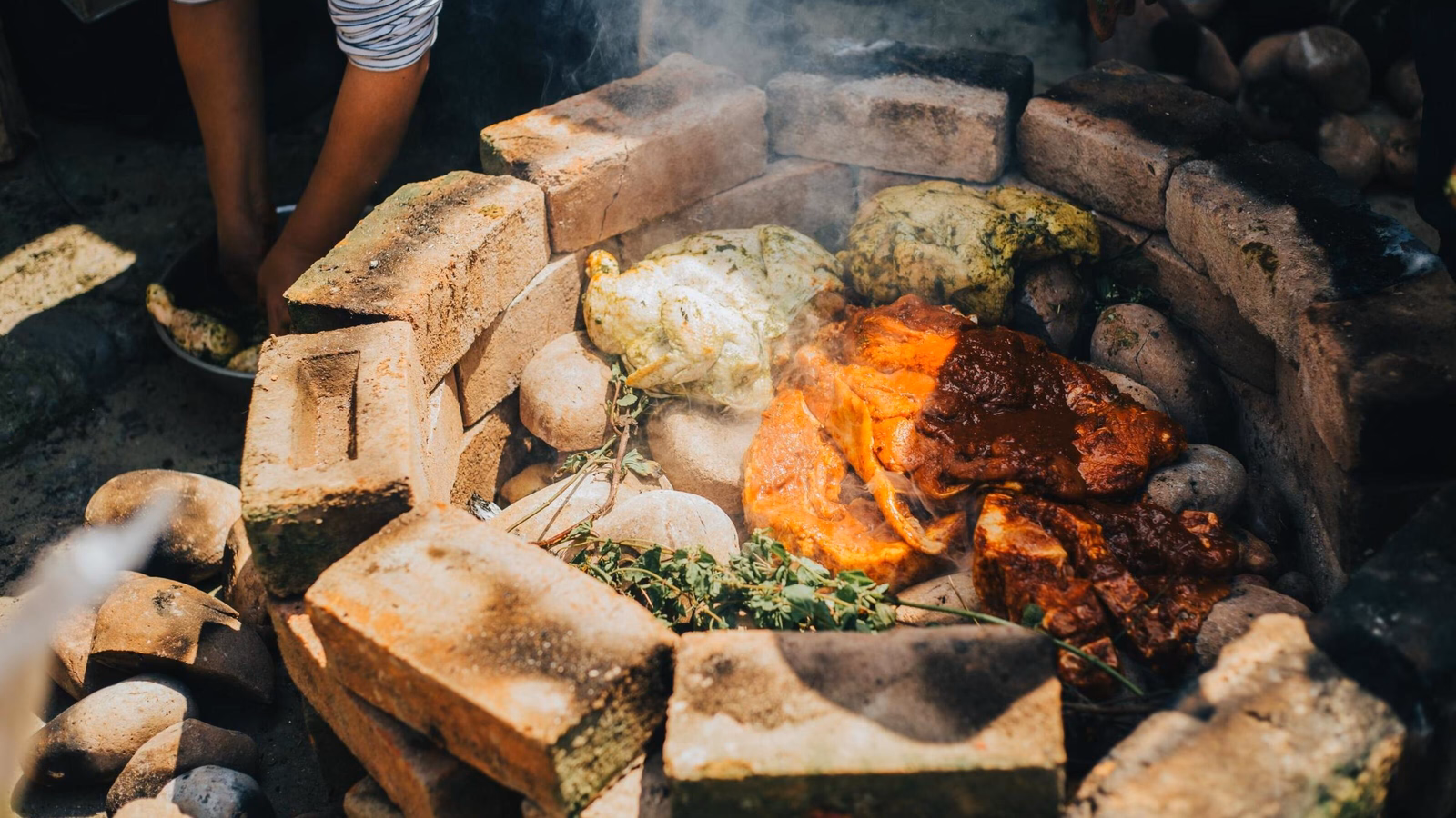 Pachamanca cooking method in Peru
