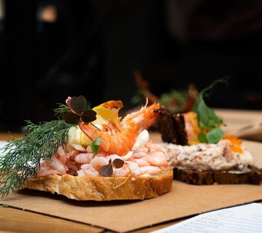 A traditional Danish smorrebrod