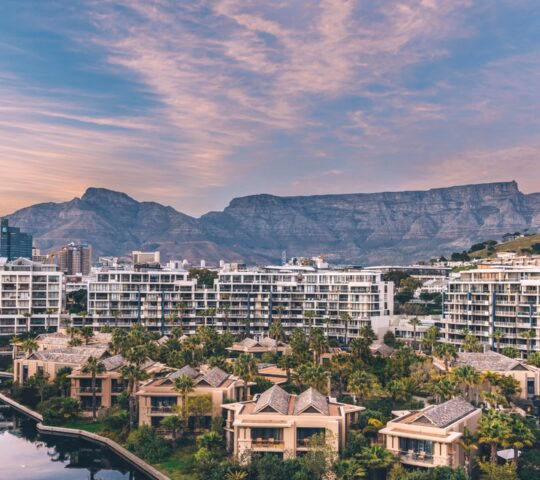 One&Only Cape Town resort view from Marina rise