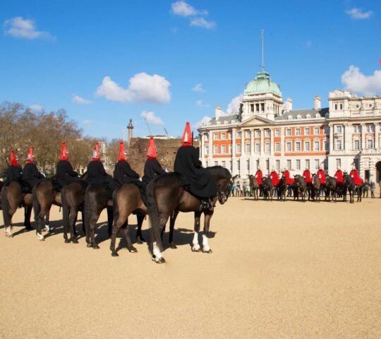 Horse guards parade in London