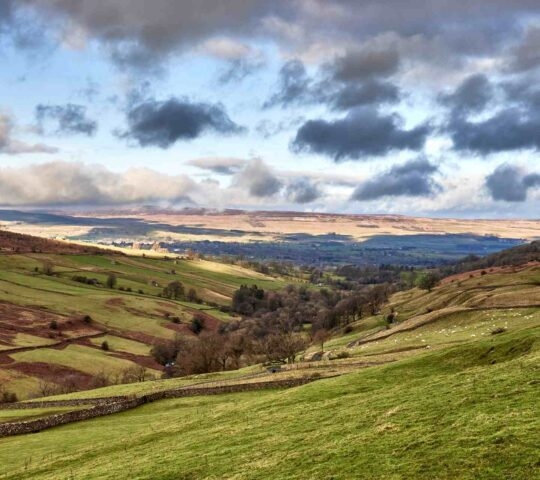 A valley in Wensleydale, North Yorkshire