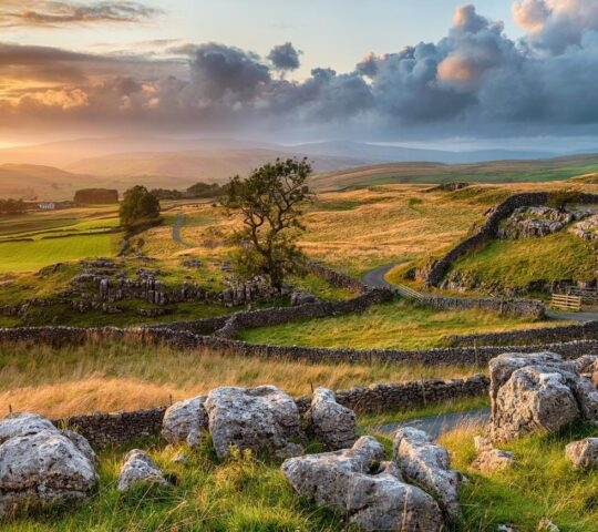 Sunset over the Yorkshire Dales