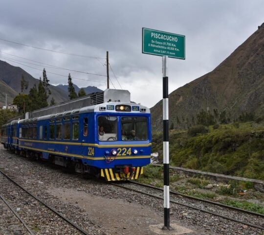The vistadome train to Machu Picchu