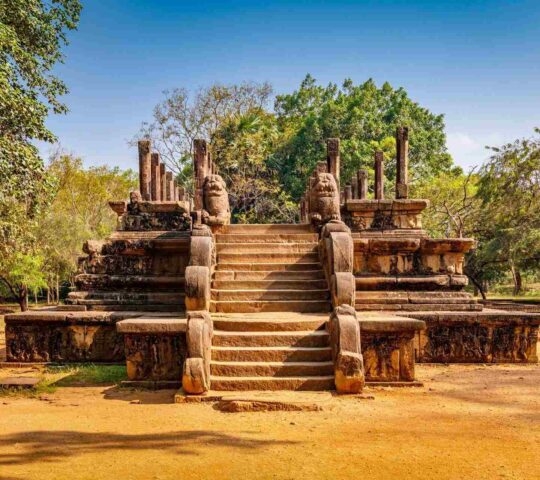 Ancient temple in Polonnaruwa, Sri Lanka
