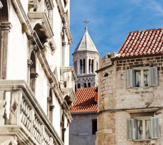 Diocletian Palace In The Old Town Of Split, Croatia.