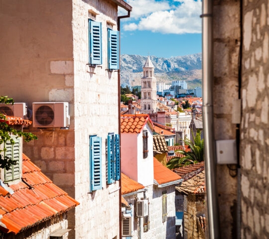 A street in the Old Town of Split in Croatia.