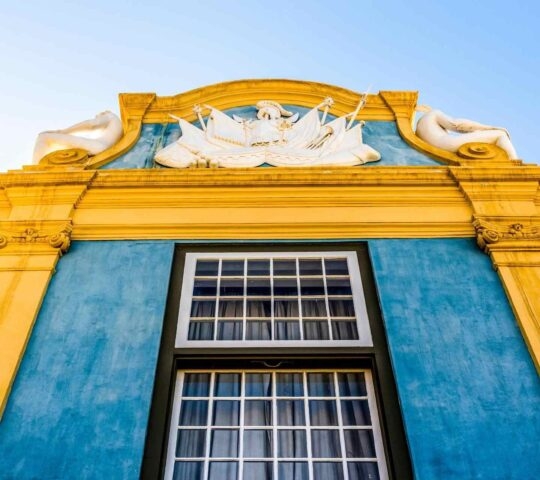The facade of the Castle of Good Hope in Cape Town, South Africa.