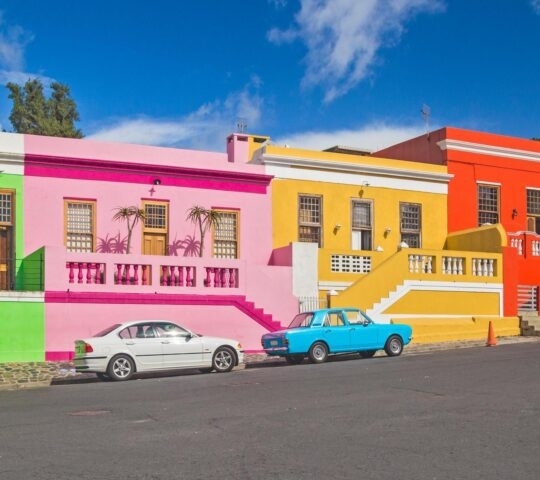 The colourful houses of Cape Town's Bo Kaap community.