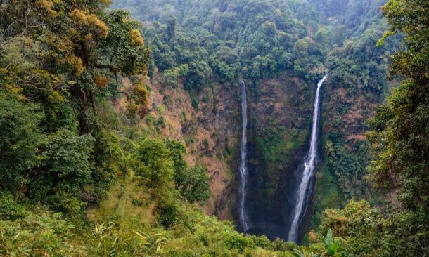 Laos Bolaven plateau Tad Fane waterfall