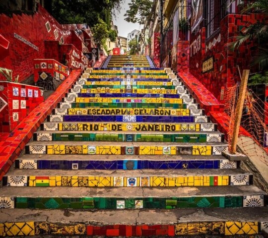 The escadaria selaron in Rio de Janeiro
