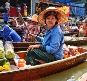 Floating markets Thailand
