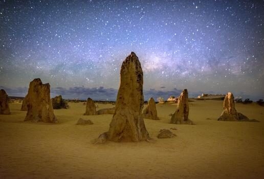 A mother and baby kangaroo on Kangaroo Island, ancient rock art in Kakadu National Park, and the Milky Way seen over the Outback