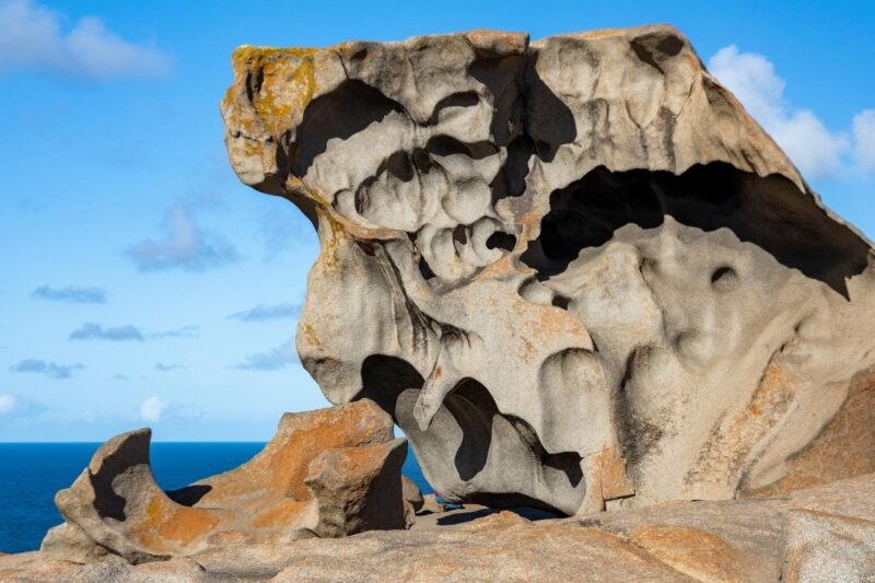 The iconic remarkable rocks in the Flinders Chase National Park on Kangaroo Island, South Australia