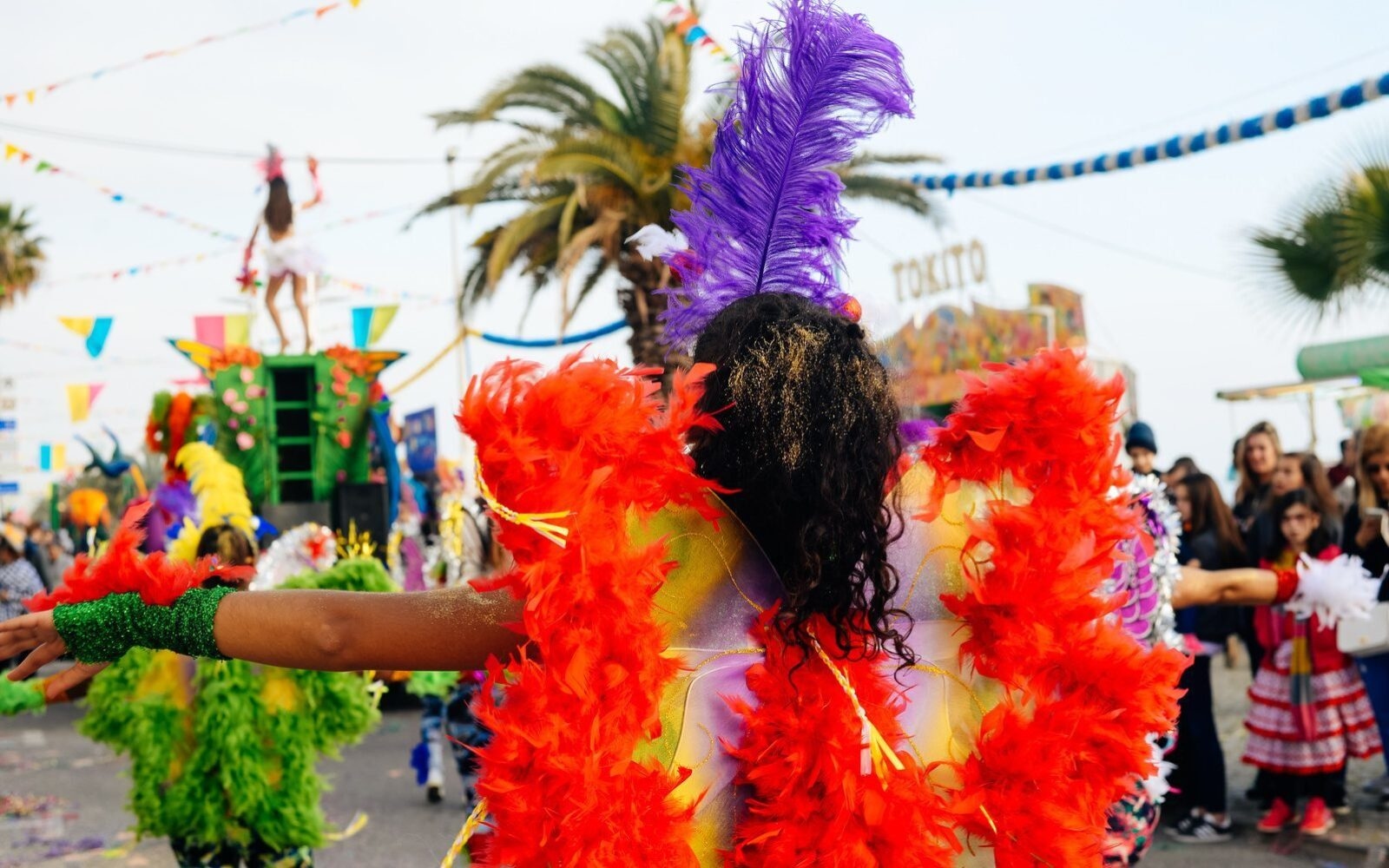 A dancer at carnival in Rio de Janeiro