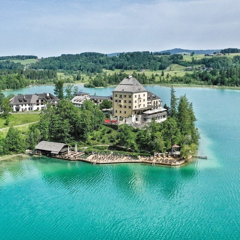 Schloss-Fuschl-exterior-aerial-view