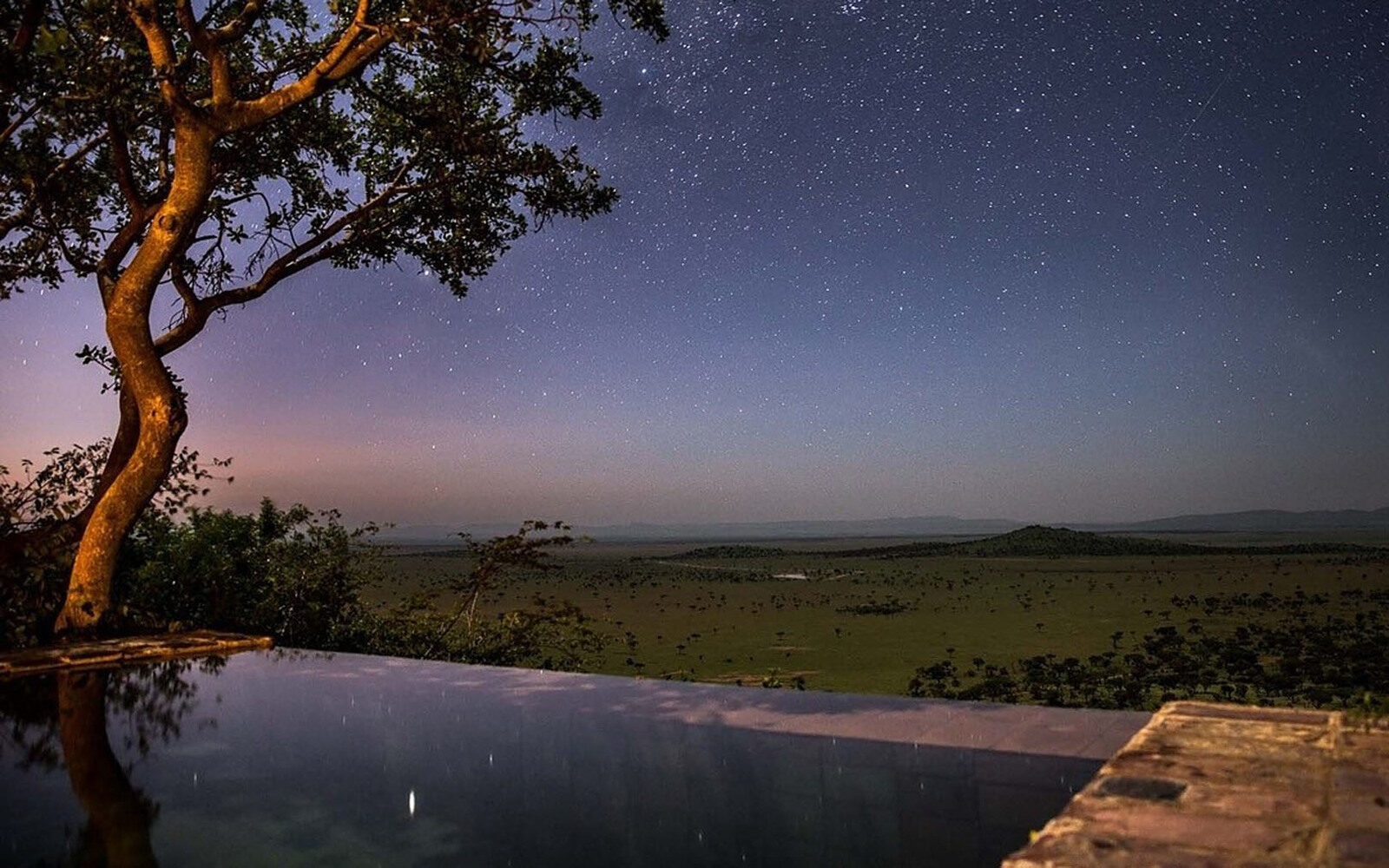 Stargazing from Sasakwa Lodge in Tanzania with the Serengeti’s vast plains beneath you and a sky full of stars above – a rare chance to pause, breathe and feel the magic of nature without interruption.