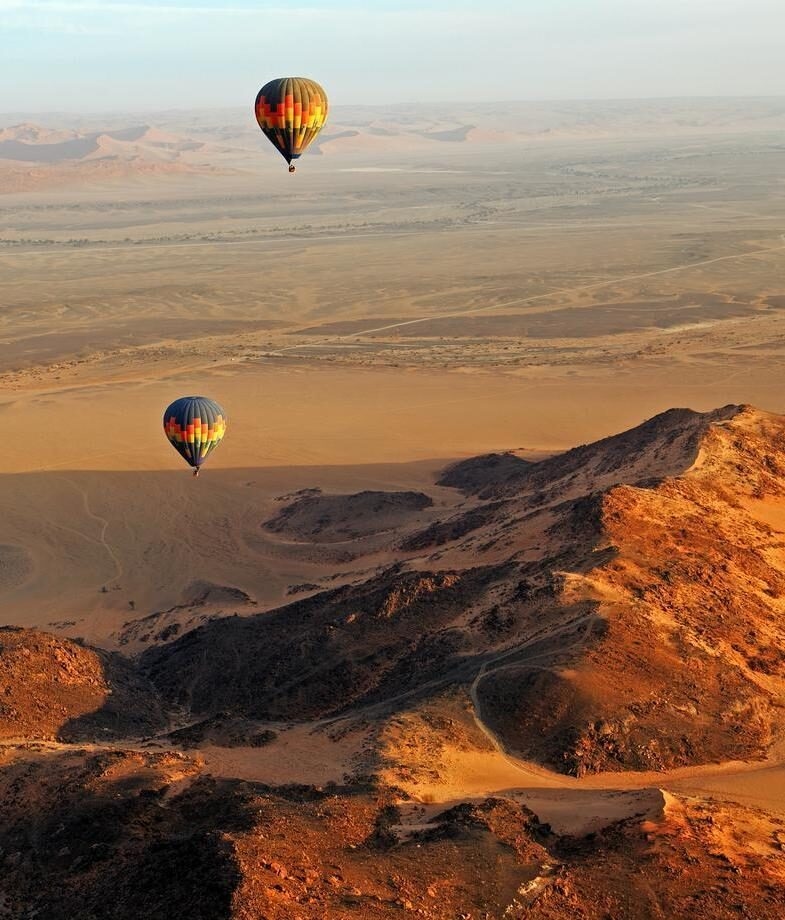 Stargazing on the banks of the Luangwa River at Chinzombo Lodge in Zambia, or soaring over Namibia’s desert in a hot air balloon – slow down and take in Africa’s wonders from every angle.