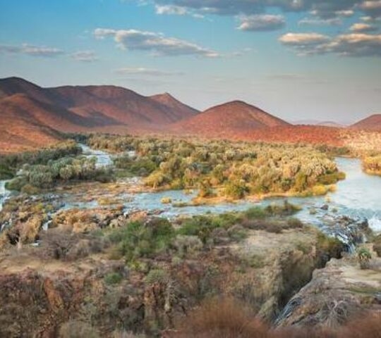 Epupa falls on the Kunene River in Namibia