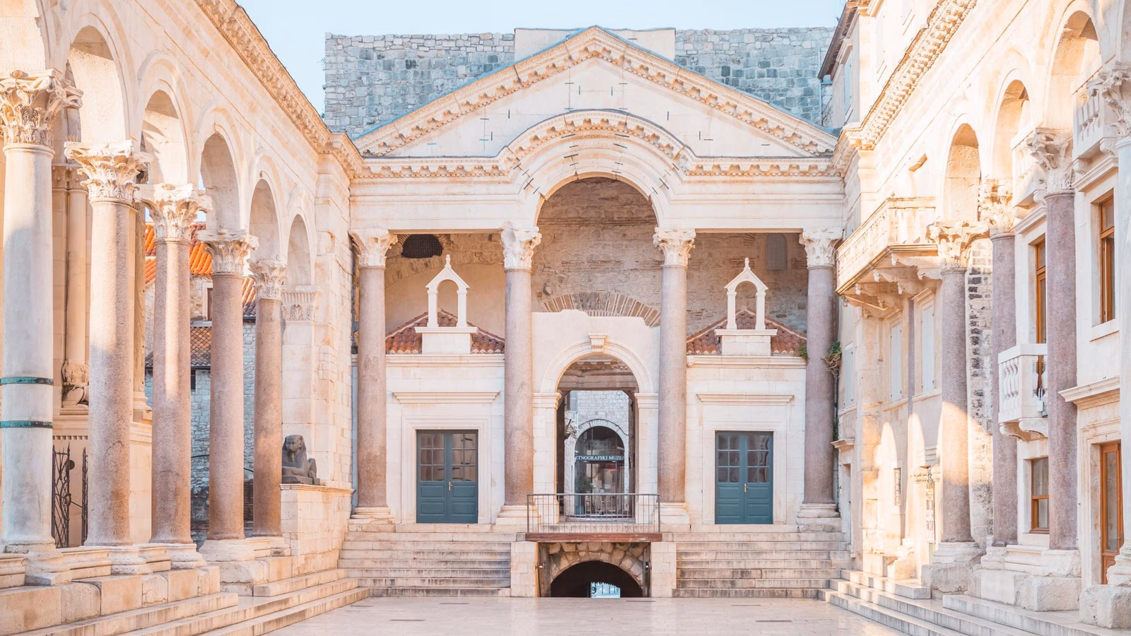 Beautiful palace built for the Roman Emperor Diocletian - Split, Croatia
