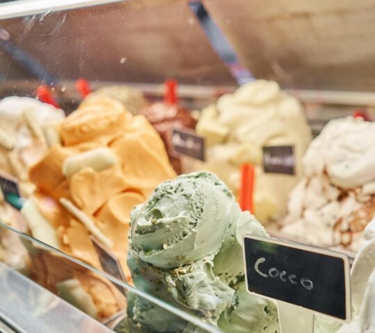 Homemade gelatos Rome gelateria
