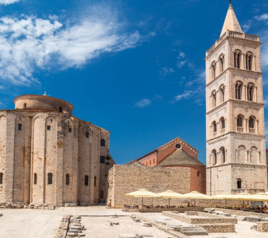 Historic center of the Croatian town of Zadar.