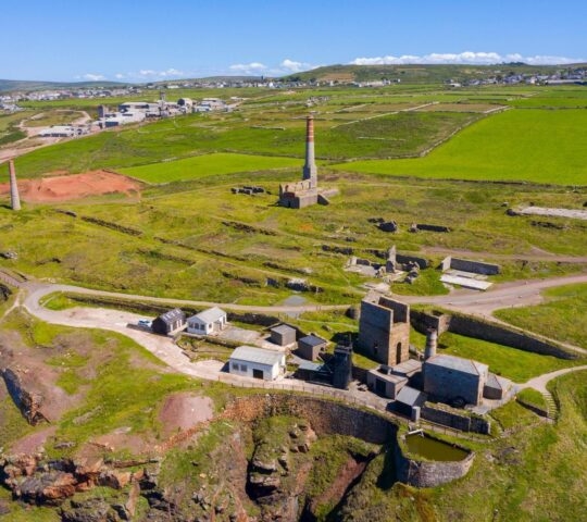 Aerial photograph of Geevor Tin Mine, Pendeen, Cornwall