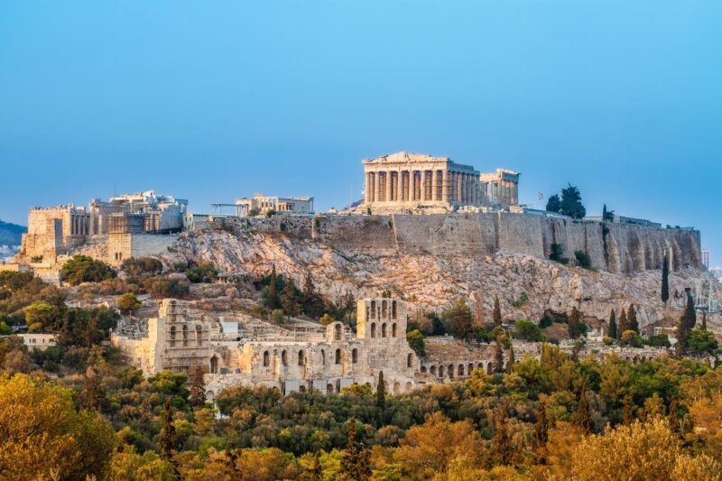 View of the Parthenon in Athens